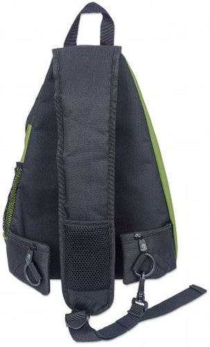 Manhattan 439848 Dashpack Tablet Slingbag Black & Green, Fits 12 portatīvo datoru soma, apvalks