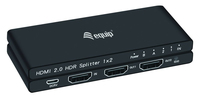 Equip HDMI Splitter 2.0 2 Port Ultra Slim 4K/60Hz schwarz dock stacijas HDD adapteri