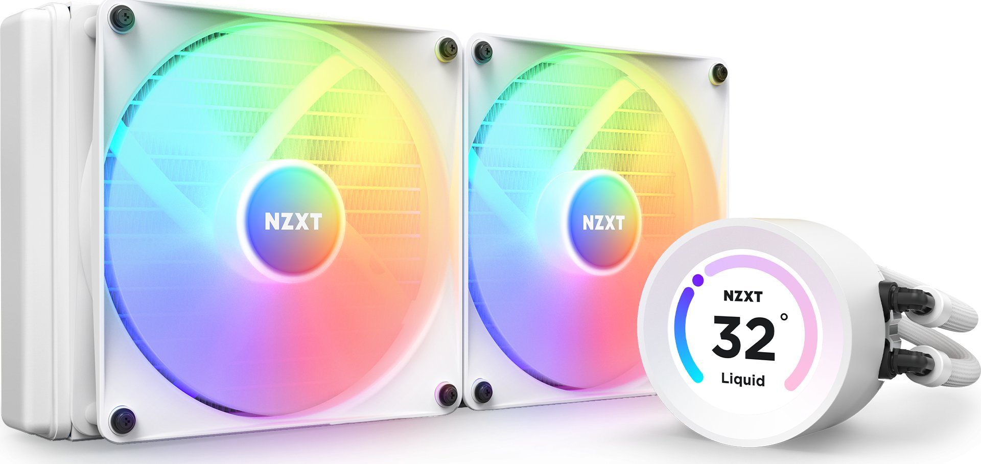 NZXT water cooling Kraken Elite 280 RGB ventilators