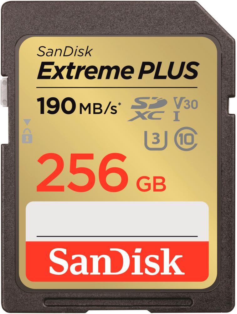 SanDisk Extreme Plus SDXC C10 V30 U3 256GB atmiņas karte