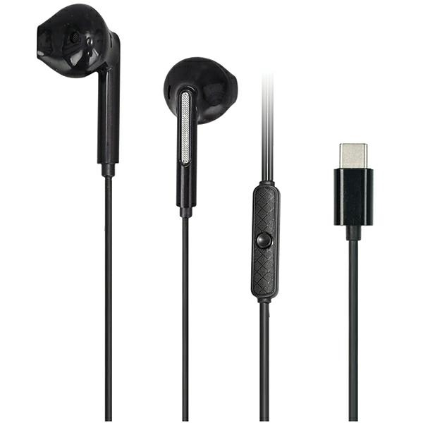 AWEI słuchawki stereo PC-7T USB-C 1.2m czarny|black PC-7T (6954284003780) austiņas