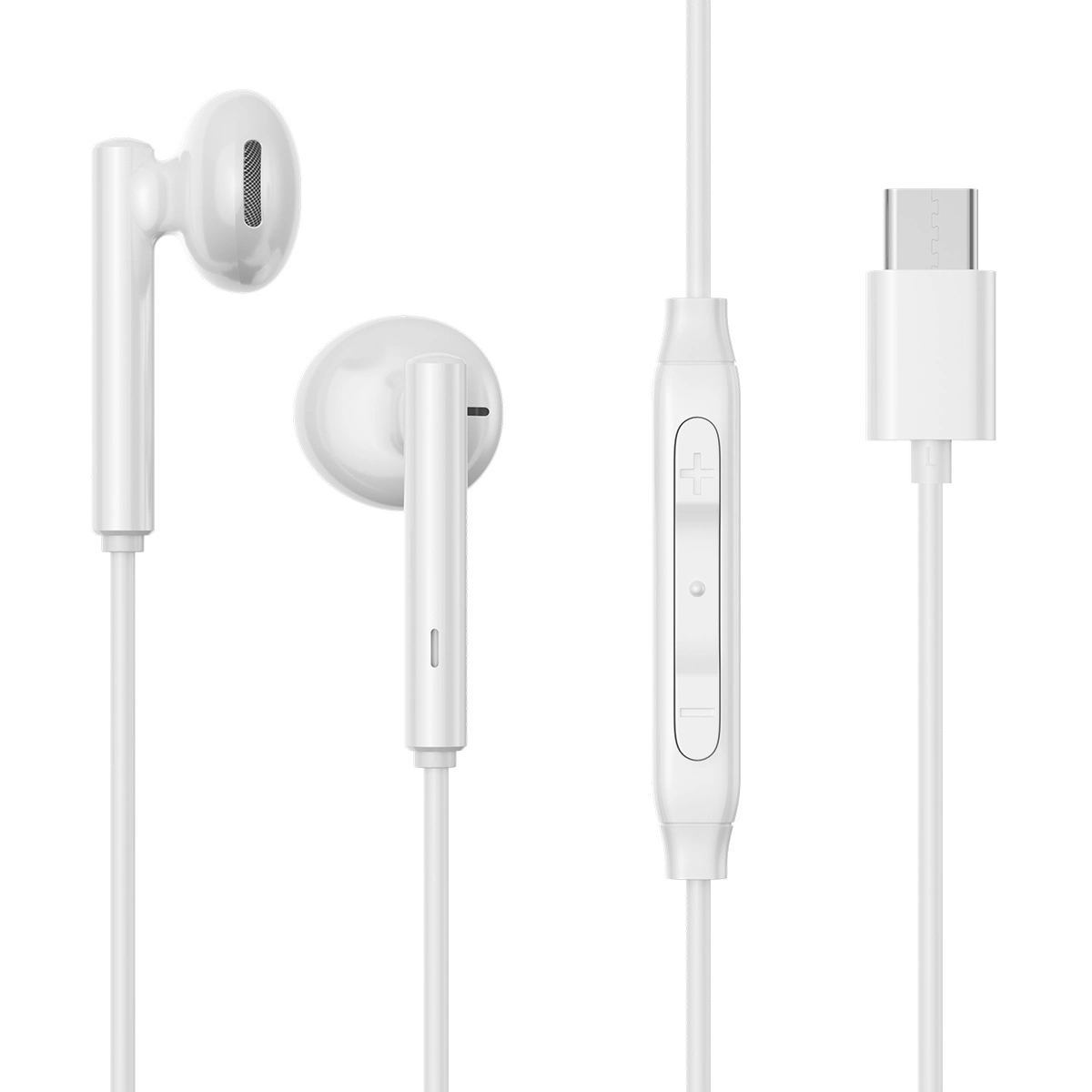 Joyroom JR-EC05 USB-C in-ear headphones - white JR-EC05 White (6956116770136) austiņas