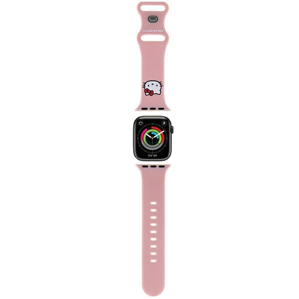 Hello Kitty Pasek HKAWMSCHBLP Apple Watch 38|40|41mm różowy|pink strap Silicone Kitty Head HKAWMSCHBLP (3666339190323)