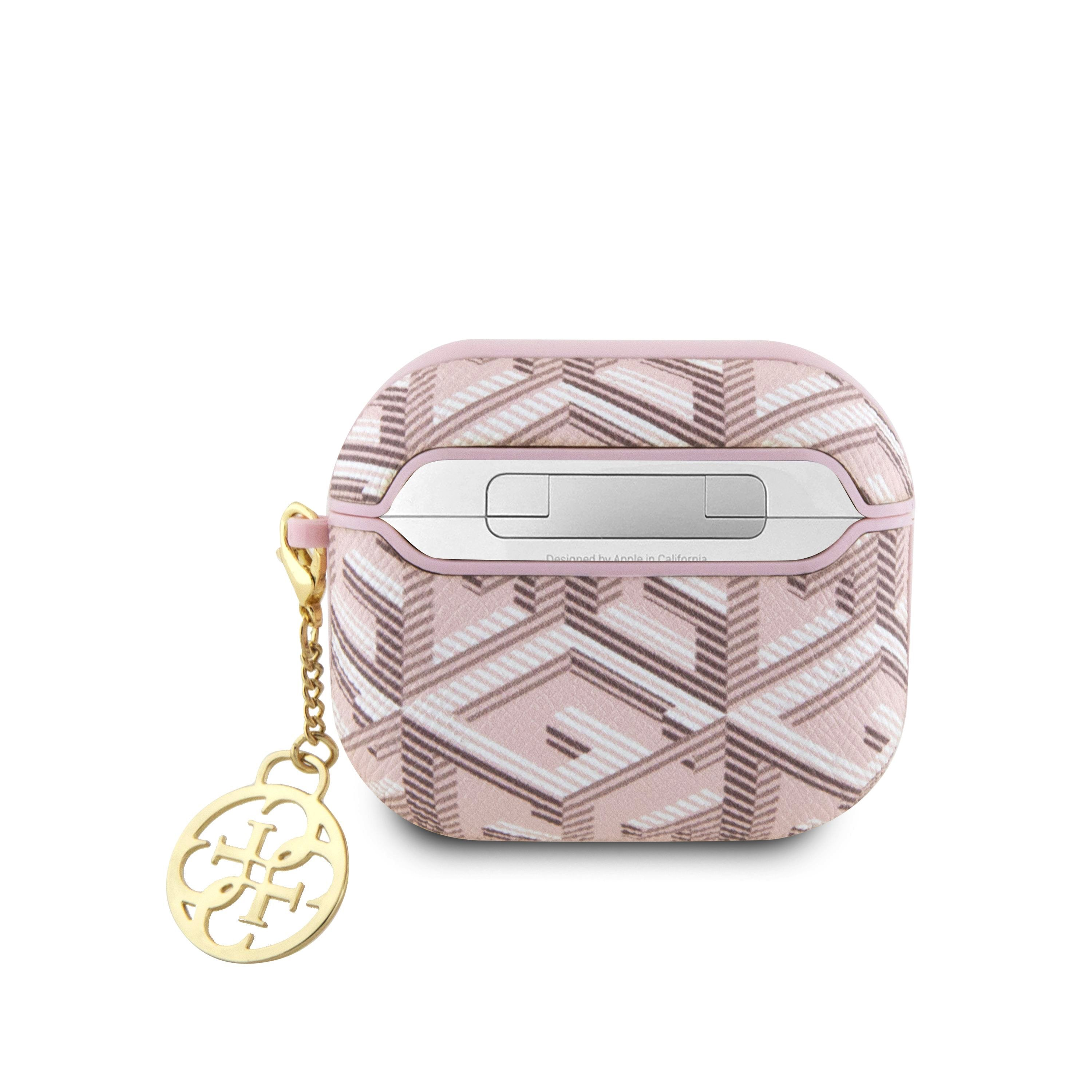 Guess PU G Cube Charm Case for AirPods 3 Pink GUA3PGCE4CP (3666339194376) austiņas