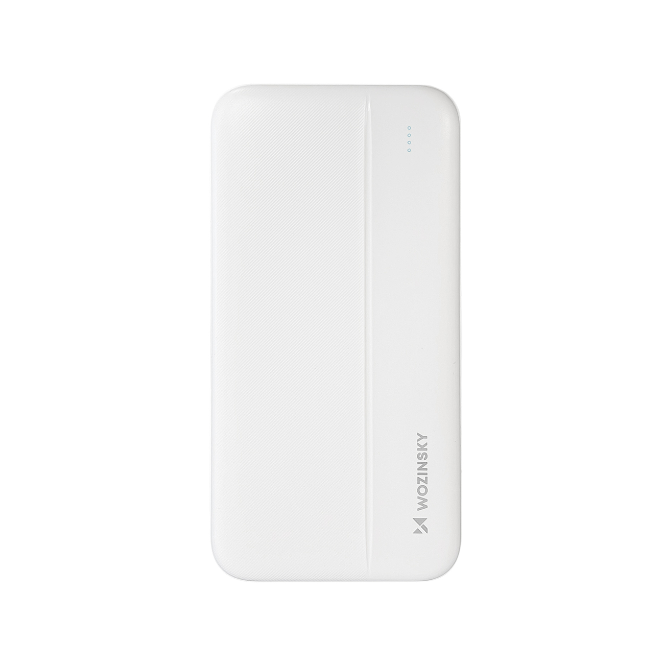 Wozinsky powerbank Li-Po 10000mAh 2 x USB white (WPBWE1) WPBWE1 (5907769307577) Powerbank, mobilā uzlādes iekārta