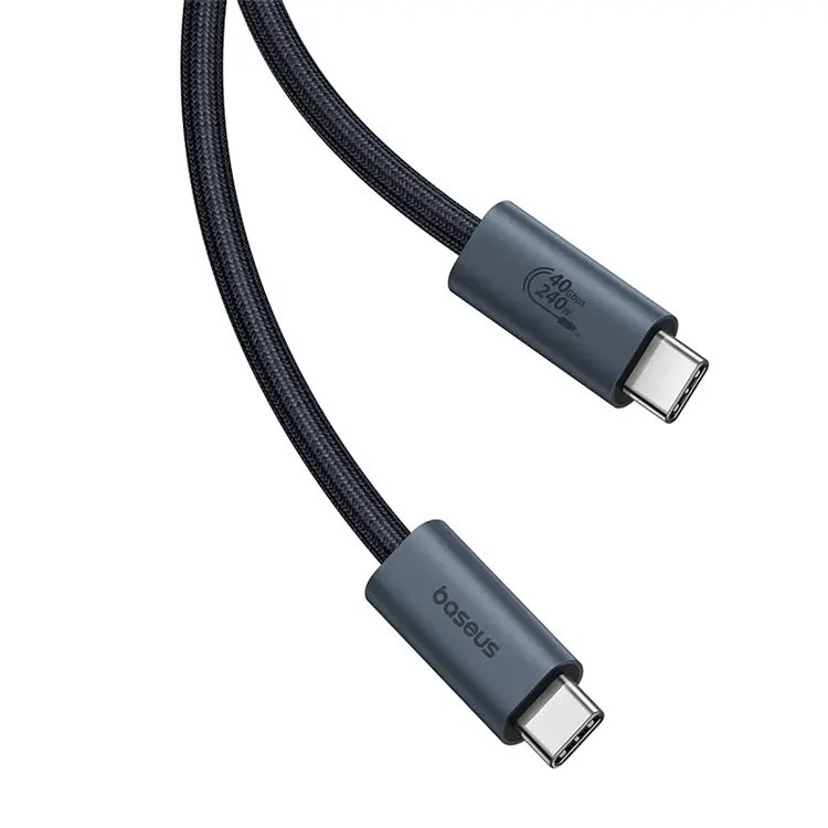 Baseus Flash Series 2 Data Cable Type-C to Type-C 240W 1m Cluster Black USB kabelis