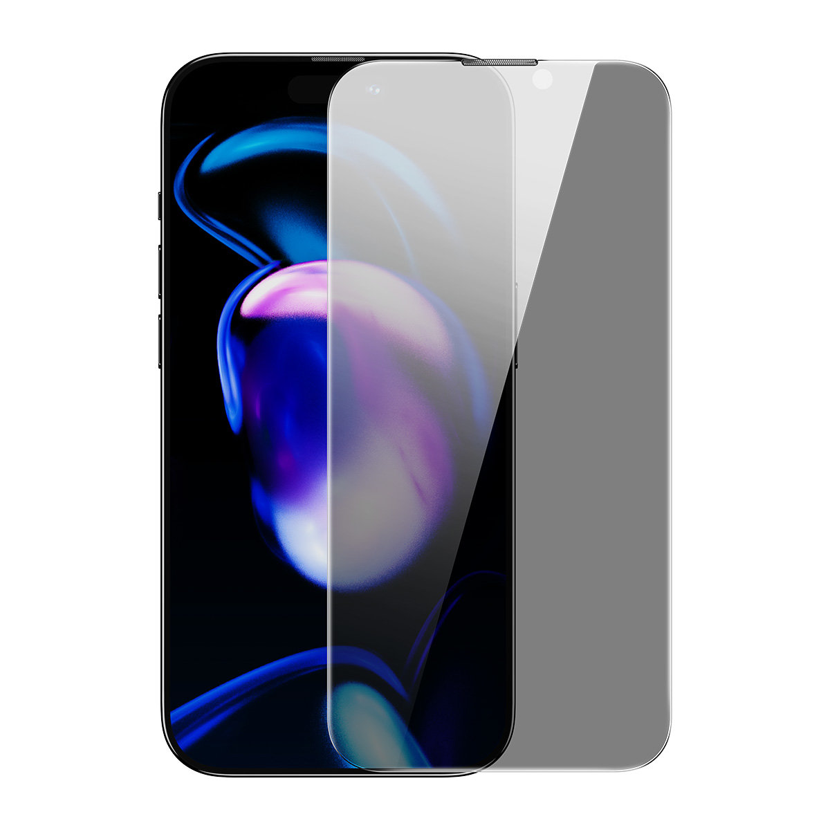 Baseus Privacy Tempered Glass for iPhone 14 Pro Full Screen 0.3mm Privacy Filter Anti Spy + Mounting Frame SGXT002102 (6932172623586) aizsardzība ekrānam mobilajiem telefoniem