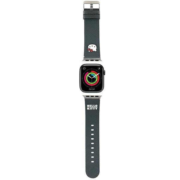 Hello Kitty Pasek HKAWMPGKHK Apple Watch 38|40|41mm czarny|black strap Kitty Head HKAWMPGKHK (3666339190231)