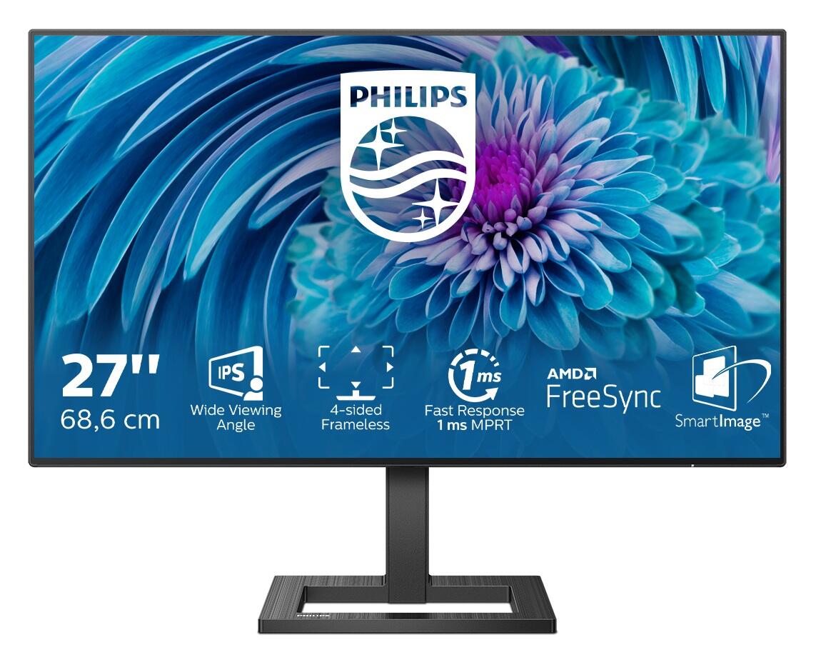Philips 272E2FA/00 27" (68.6 cm), FHD, 1920 x 1080 pixels, IPS, 16:9, Black, 1 ms, 350 cd/m, W-LED system monitors