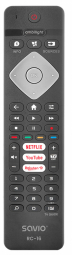 Savio universal remote control/replacement for Philips TV, SMART TV, RC-16 pults