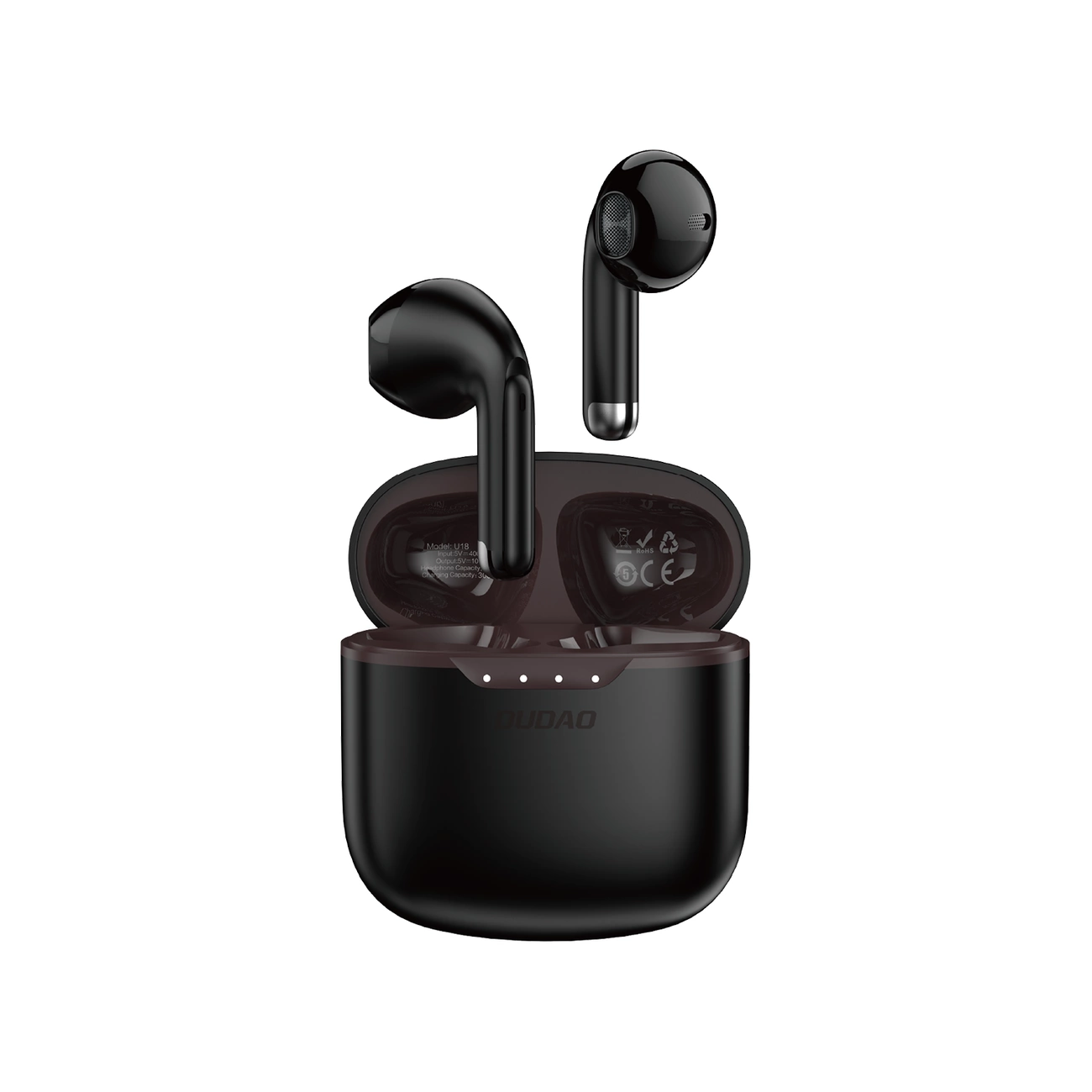Dudao U18 Bluetooth 5.1 TWS wireless headphones - black Dudao TWS bluetooth earphone black (6976625331314) austiņas