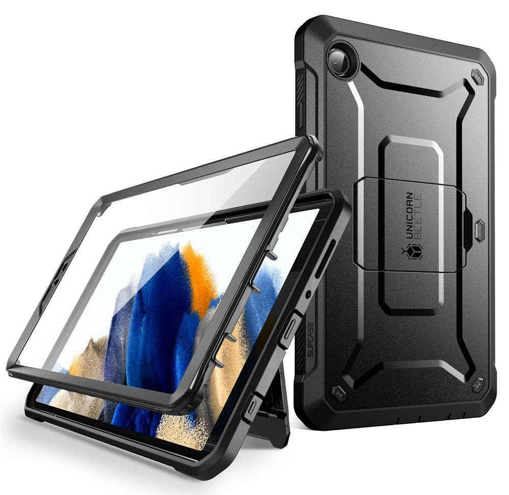 Unicorn Beetle Pro Supcase Case for Samsung Galaxy Tab A9 8.7 X110 | X115 - Black 24694-0 (0843439138506) planšetdatora soma