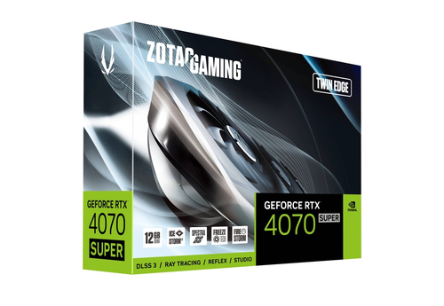 Zotac ZT-D40720E-10M graphics card NVIDIA GeForce RTX 4070 SUPER 12 GB GDDR6X video karte