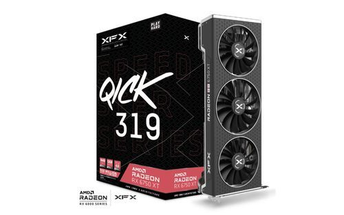 XFX SPEEDSTER QICK 319 AMD Radeon RX 6750 XT 12 GB GDDR6 video karte