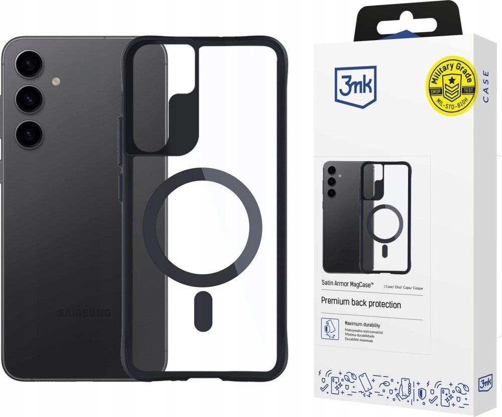 Samsung Galaxy S24 - 3mk Satin Armor MagCase maciņš, apvalks mobilajam telefonam