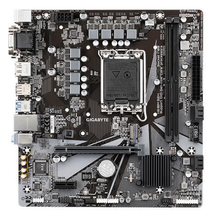 GIGABYTE H610M S2H LGA1700 mATX MB pamatplate, mātesplate