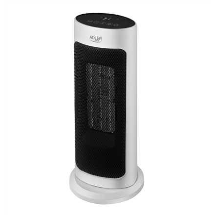 Adler Tower Fan Heater with Timer AD 7738 Ceramic, 2000 W, Number of power levels 2, White Klimata iekārta