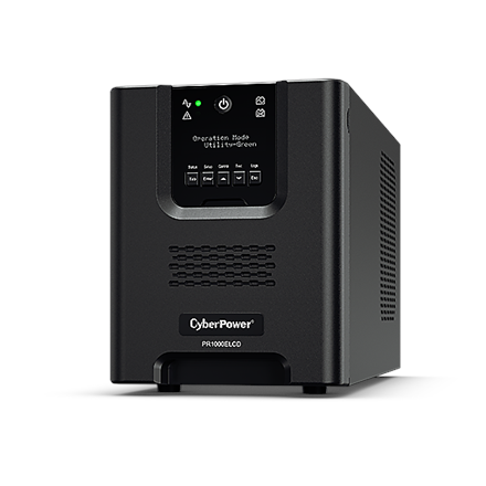 Cyber Power UPS PR1000ELCD 900W Tower (IEC C13) nepārtrauktas barošanas avots UPS