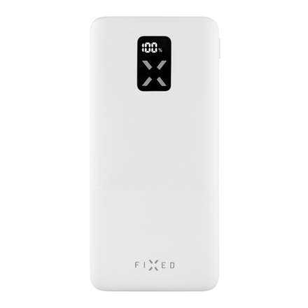 Fixed Power Bank Zen 10000 mAh, White Powerbank, mobilā uzlādes iekārta