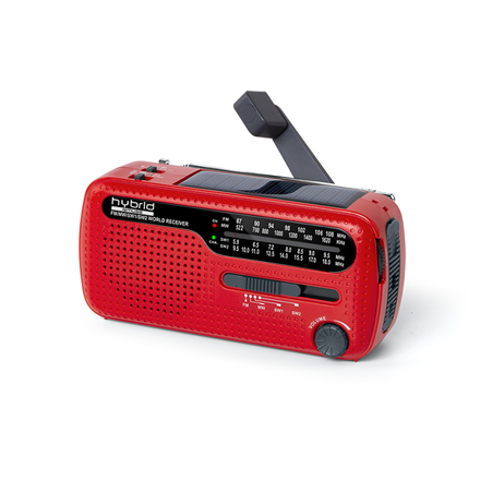 Muse Self-Powered Radio MH-07RED Red radio, radiopulksteņi