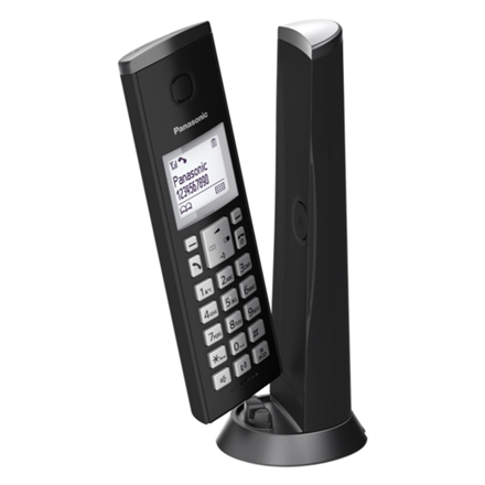 Panasonic Cordless KX-TGK210FXB Black, Caller ID, Wireless connection, Conference call, Built-in display, Speakerphone telefons