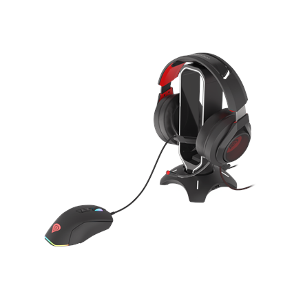 Genesis Mouse Bungee Vanad 500 RGB LED light, Gaming, Black USB centrmezgli