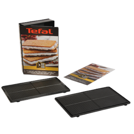 TEFAL XA800512  Wafer plates for SW852 Sandwich maker, Black aksesuāri Mazās sadzīves tehnikas
