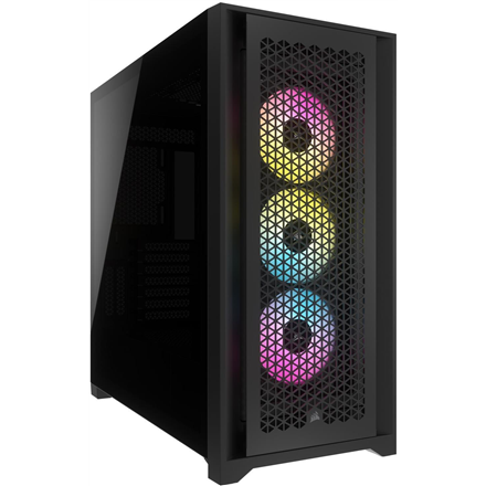 CORSAIR iCUE 5000D RGB Mid-Tower Black Datora korpuss