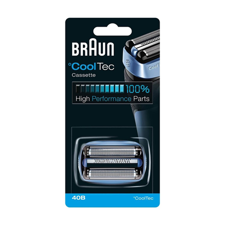 Braun CoolTec Combi Pack Cassette replacement head 40B Blue, Number of shaver heads/blades 1 vīriešu skuvekļu piederumi