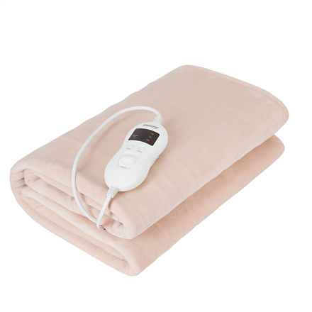 Camry Electric blanket CR 7423 Number of heating levels 8, Number of persons 1, Washable, Coral fleece, 60 W, Beige 5902934832502