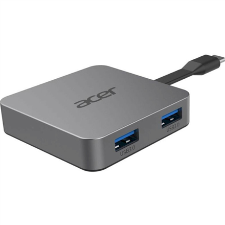 Acer Docking station 4 in1, HDMI, 2xUSB3.2, USB-C, Gray USB centrmezgli