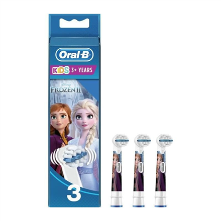 Oral-B Toothbrush Replacement  Refill Frozen Heads, For kids, Number of brush heads included 3, White mutes higiēnai