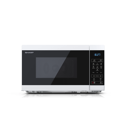Sharp YC-MS02E-W microwave Countertop Solo microwave 20 L 800 W Black, White Mikroviļņu krāsns