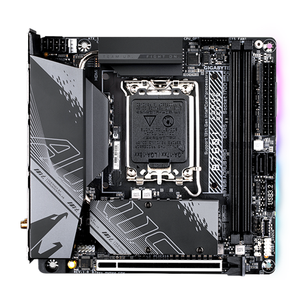 GIGABYTE B760I AORUS PRO LGA1700 miniATX pamatplate, mātesplate