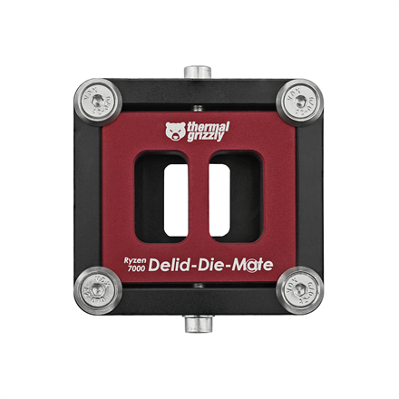 Thermal Grizzly Ryzen 7000 Delid-Die-Mate Black/Red procesora dzesētājs, ventilators