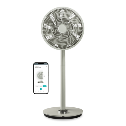 Duux Fan Whisper Flex Smart Diameter 34 cm, Sage, Number of speeds 26, 3-29 W, Oscillation Klimata iekārta