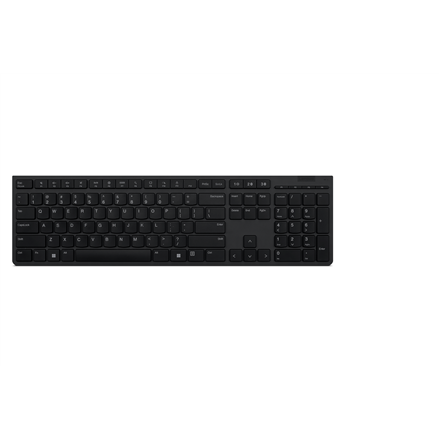Lenovo Professional Wireless Rechargeable Keyboard 4Y41K04075 NORD, Grey, Scissors switch keys klaviatūra