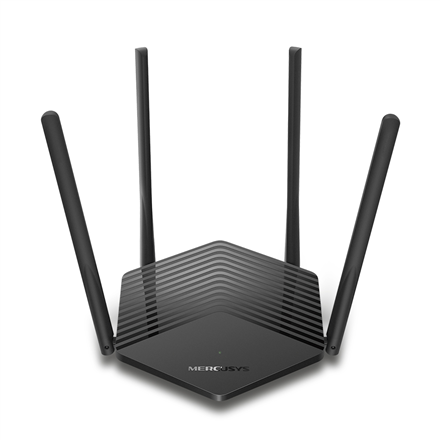 Mercusys AX1500 WiFi 6 Router  MR60X 802.11ax, 1201+300 Mbit/s, 10/100/1000 Mbit/s, Ethernet LAN (RJ-45) ports 2, Mesh Support No, MU-MiMO Y Rūteris