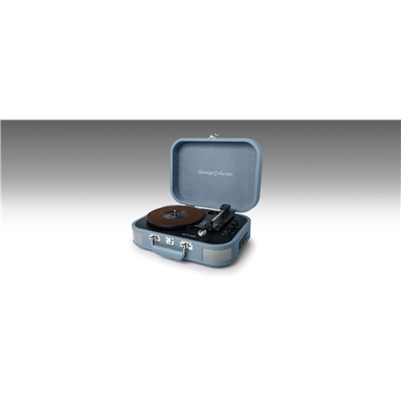 Muse MT-201 BVB audio turntable Black, Blue magnetola