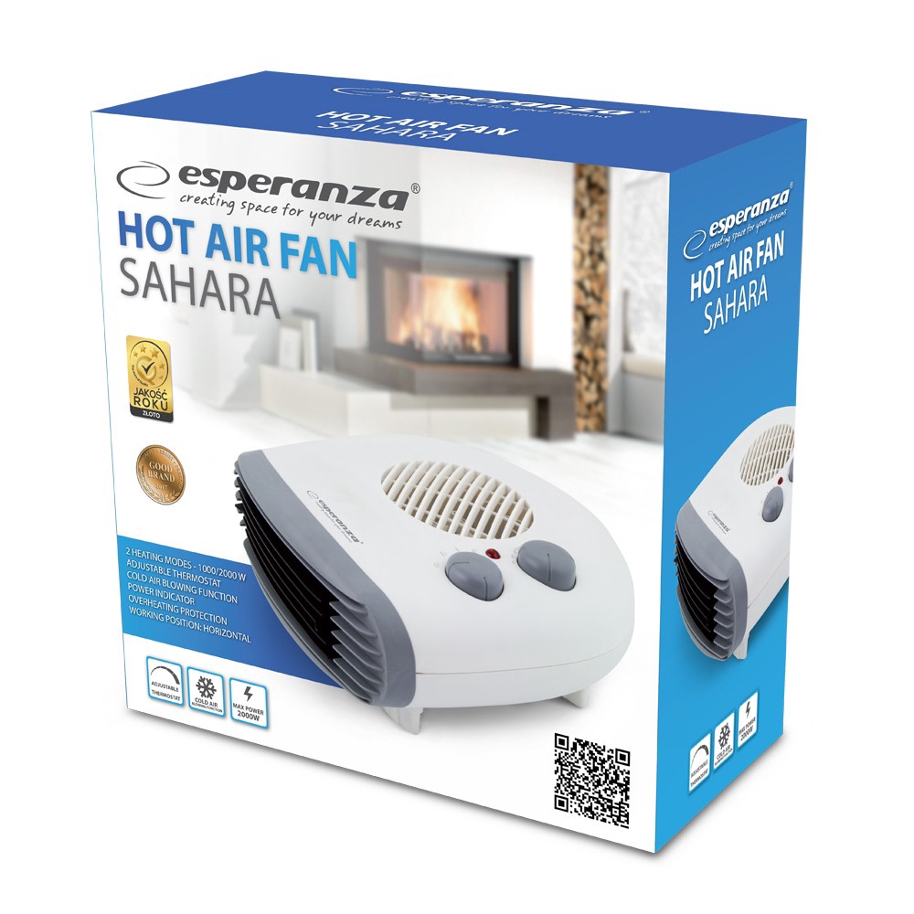 Esperanza heating fan    1000/2000W SAHARA Klimata iekārta