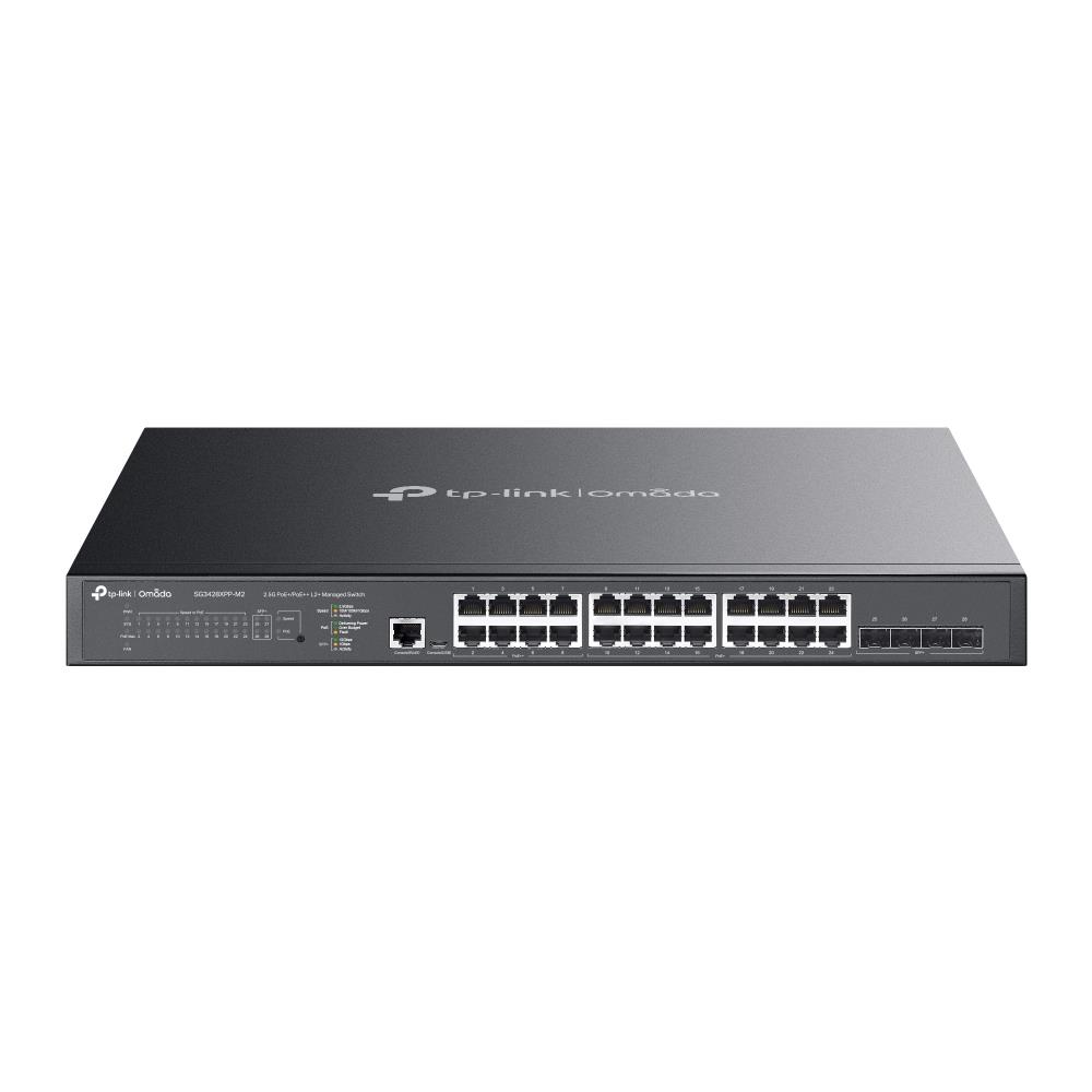 TP-Link JetStream TL-SG3428XPP-M2 V1 - switch - 24 ports - managed - rack-mountable datortīklu aksesuārs