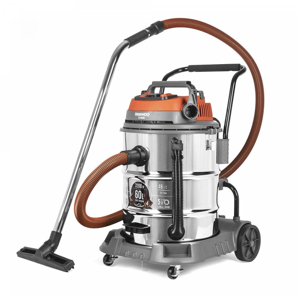 Vacuum Cleaner|DAEWOO|DAVC 6030S|Wet/dry/Industrial|3200 Watts|Capacity 60 l|Noise 85 dB|Weight 18 kg|DAVC6030S DAVC6030S (8800356877682) Putekļu sūcējs