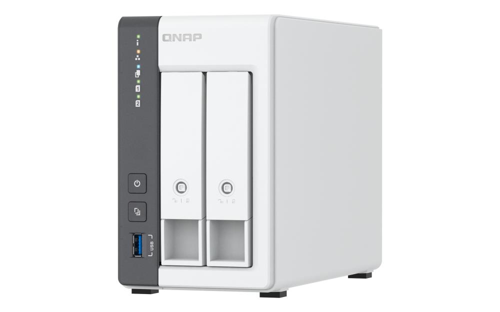 QNAP 2-bay 2.5 GbE NAS with Integrated NPU | TS-216G | ARM 4-core | Cortex-A55 | Processor frequency 2.0 GHz | 4 GB