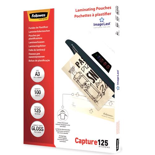 FELLOWES LAMINATING POUCH 80MIC A3 25PK biroja tehnikas aksesuāri