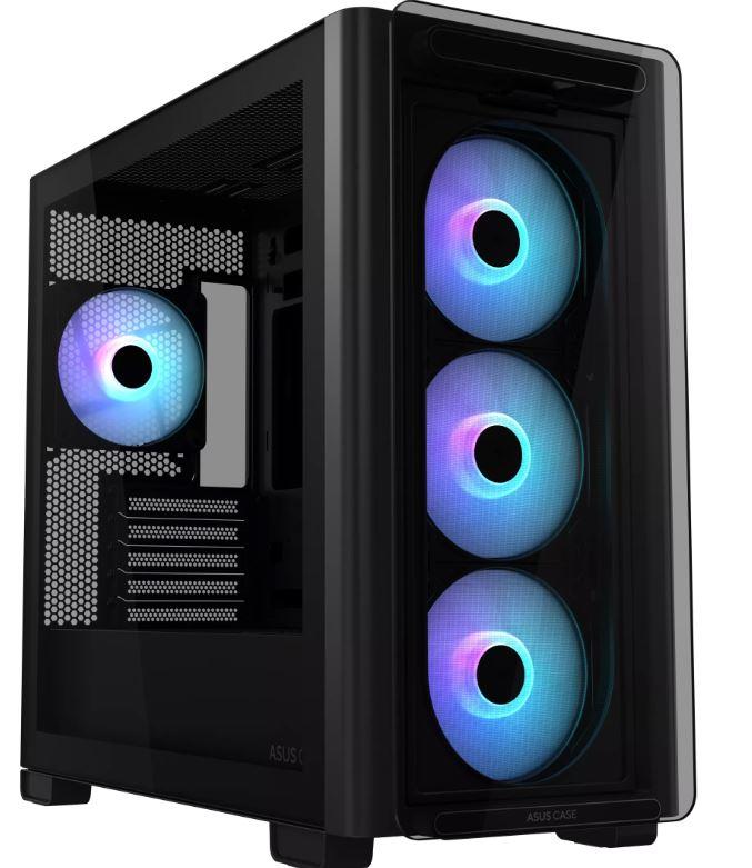 Case|ASUS|A23 PLUS|MidiTower|Case product features Transparent panel|MicroATX|MiniITX|Colour Black|A23PLUSTG/ARGBBLACK A23 PLUS TG/ARGB BLAC Datora korpuss