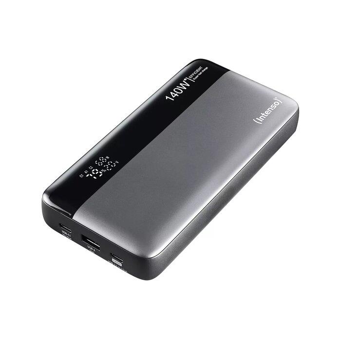 Intenso Power Bank HE 25000 mAh Grau-Schwarz USB C/C Powerbank, mobilā uzlādes iekārta