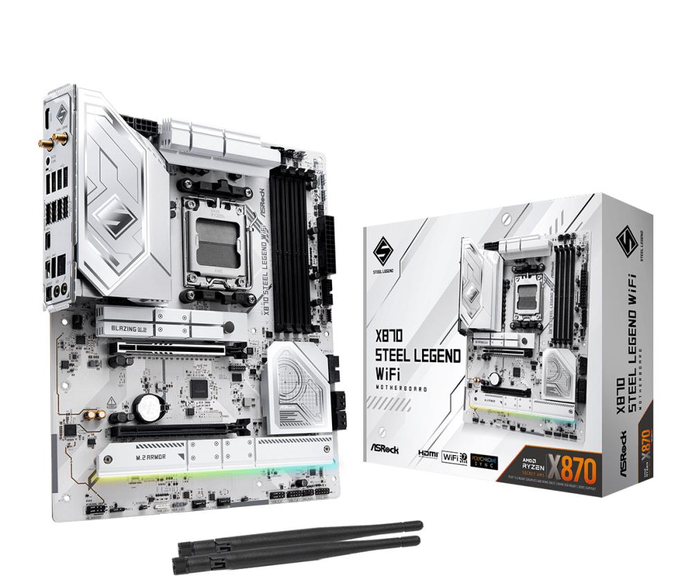 Motherboard - ASRock X870 Steel Legend WiFi pamatplate, mātesplate