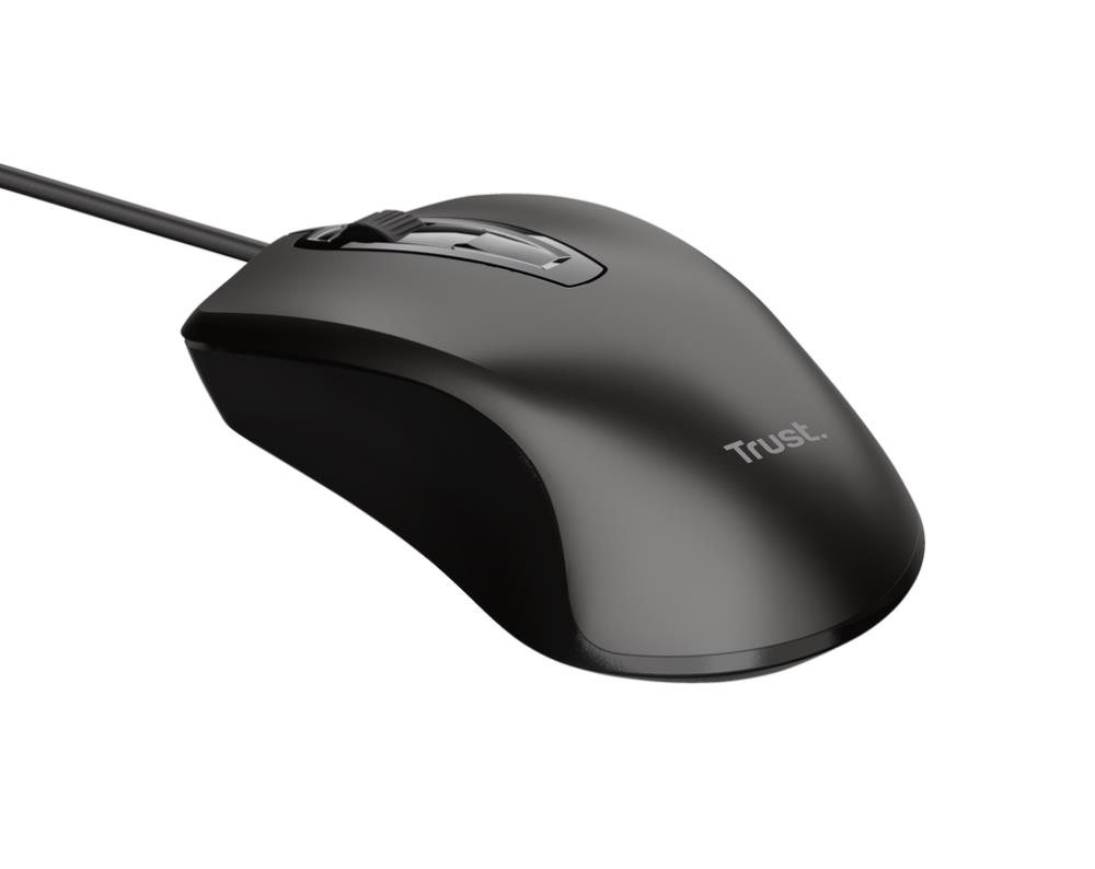 Datorpele Trust Wired Optical Mouse Black 8713439246575 Datora pele