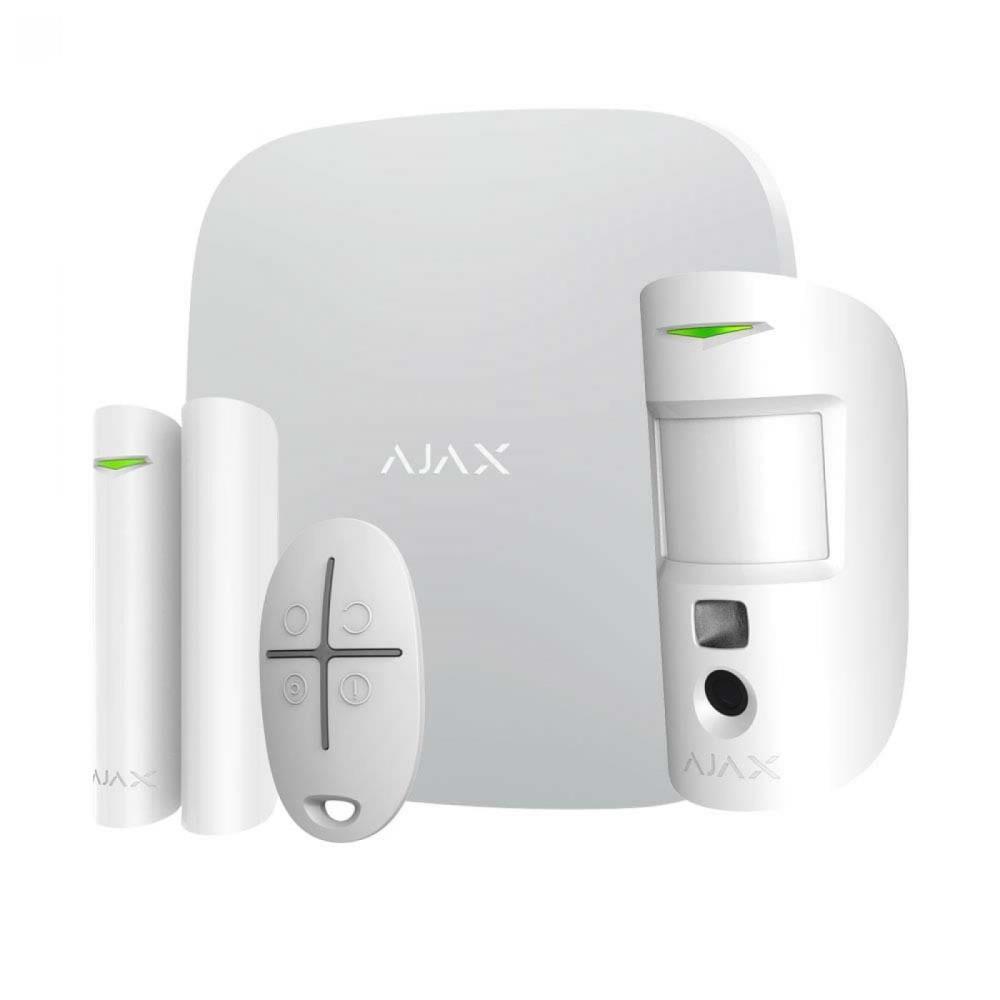 ALARM SECURITY STARTERKIT CAM/PLUS WHITE 38174 AJAX 38174 (4823114015694) drošības sistēma