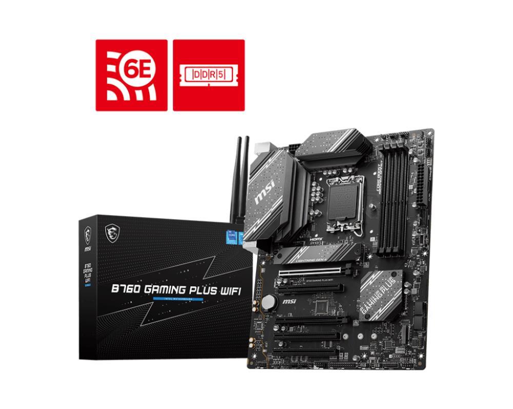 MSI MAG B760 Gaming Plus Wifi (B760,S1700,ATX,DDR5) pamatplate, mātesplate